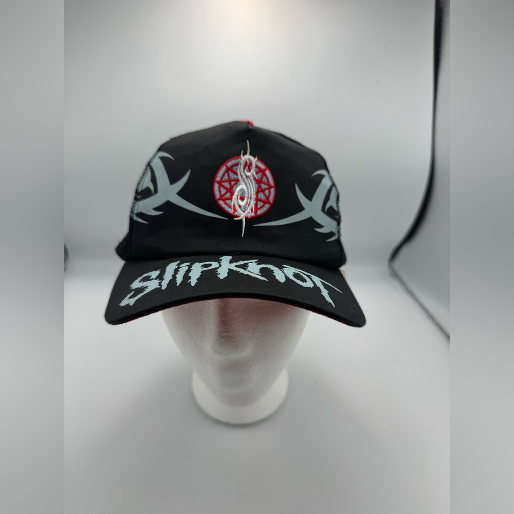 SLIPKNOT MESH SNAPBACK Cap EMBROIDERED TRUCKER NET HAT VTG
